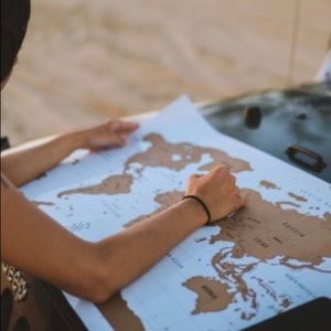 WORLD SCRATCH MAP NEW